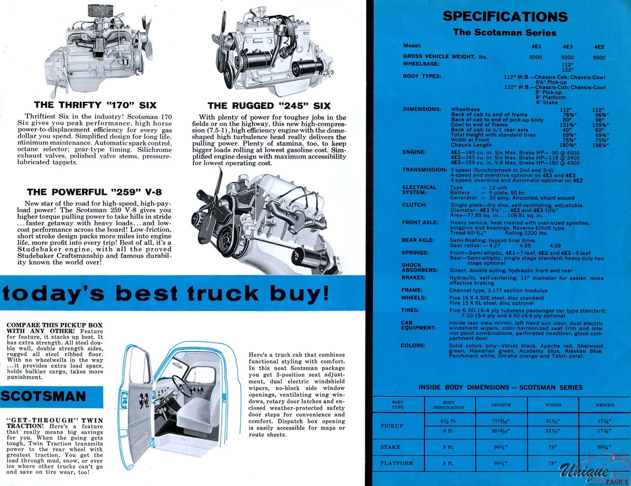 1959 Studebaker Trucks Brochure Page 2